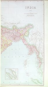 Kart over India, 1877